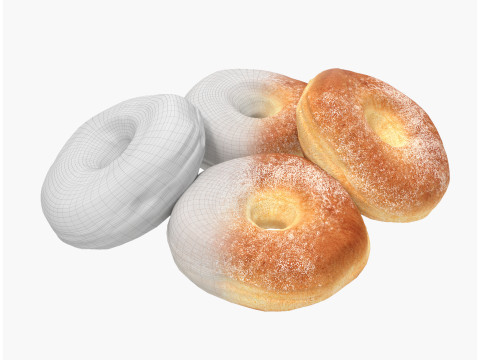 Donuts bagels Modelo 3D