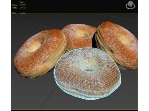 Donuts bagels Modelo 3D