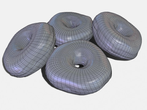 Donuts bagels Modelo 3D