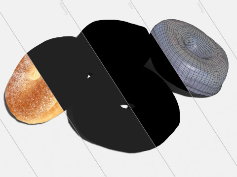 Donuts bagels Modelo 3D