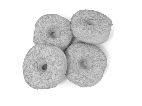 Donuts sprinkled 3D Model
