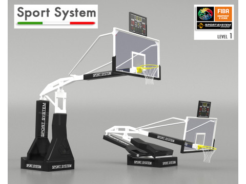 Portable basketball stand 3D Model