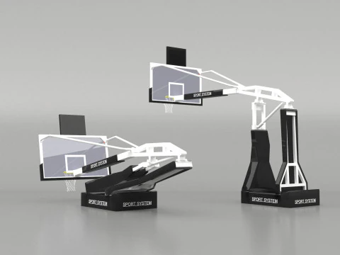 Portable basketball stand 3D Model