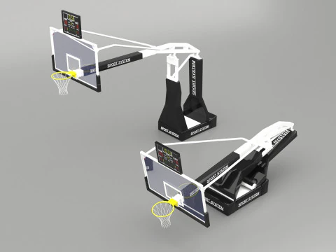 Portable basketball stand 3D Model
