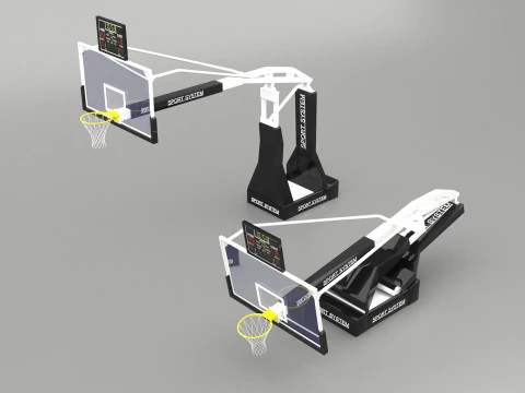 Portable basketball stand 3D Model