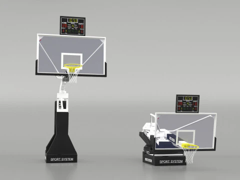 Portable basketball stand 3D Model