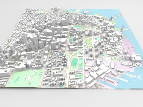 Cityscape Brooklyn New York United States 3D Модель