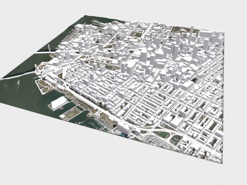Cityscape Brooklyn New York United States 3D Модель