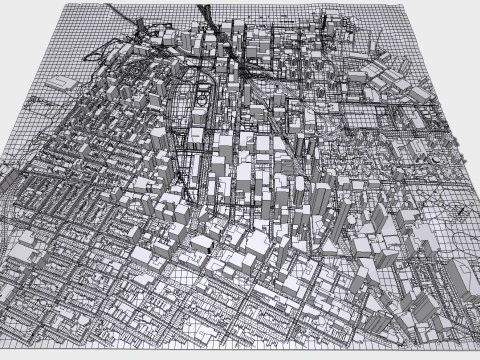 Cityscape Brooklyn New York United States 3D Model