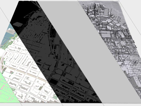 Cityscape Brooklyn New York United States 3D Model