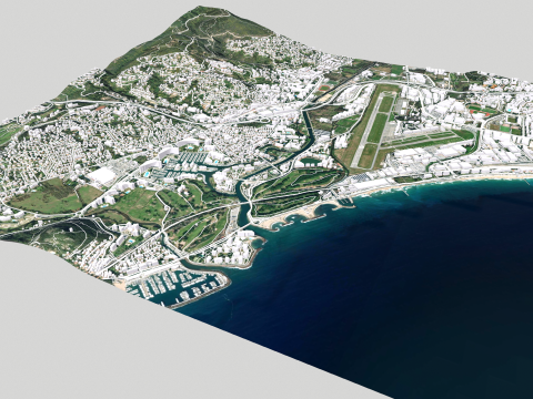 Cityscape Mandelieu la Napoule France 3D Model