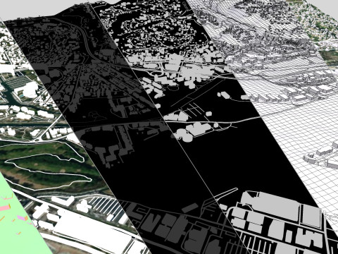 Cityscape Mandelieu la Napoule France 3D Model