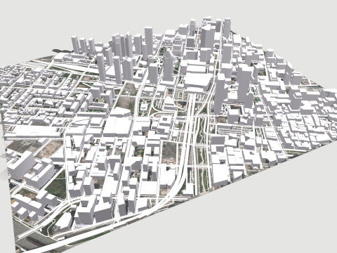 Cityscape Montreal Quebec Canada Model 3D