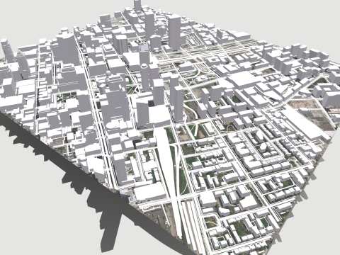 Cityscape Montreal Quebec Canada Model 3D