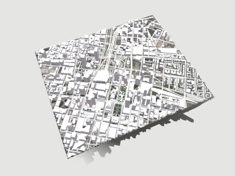 Cityscape Montreal Quebec Canada Model 3D