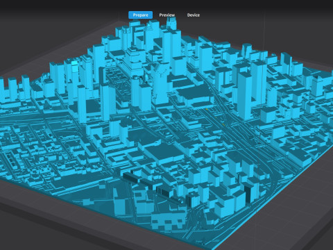 Cityscape Montreal Quebec Canada 3D print model Model 3D