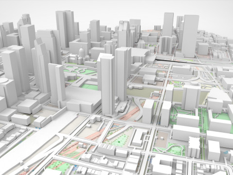 Cityscape Montreal Quebec Canada 3D print model Model 3D