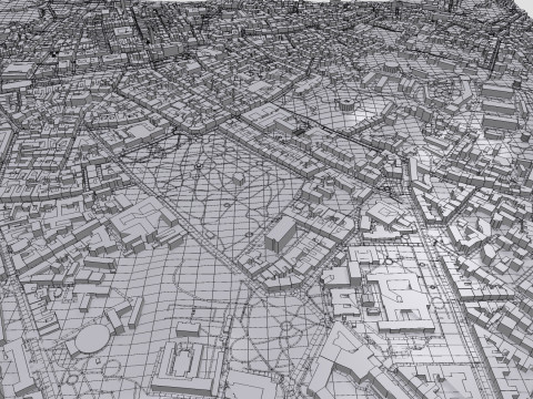 Cityscape Lviv Ukraine 3D Model
