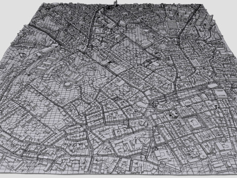 Cityscape Lviv Ukraine 3D Model