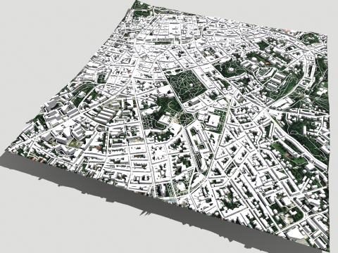 Cityscape Lviv Ukraine 3D Model