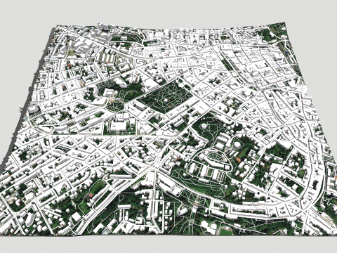 Cityscape Lviv Ukraine 3D Model