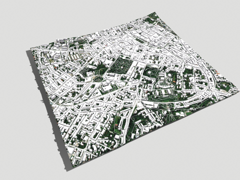 Cityscape Lviv Ukraine 3D Model