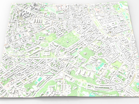 Cityscape Lviv Ukraine 3D Model