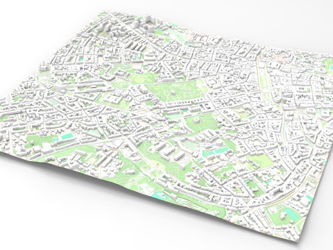 Cityscape Lviv Ukraine 3D Model
