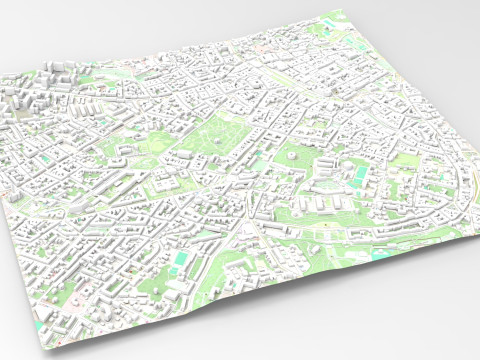 Cityscape Lviv Ukraine 3D Model