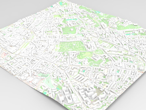 Cityscape Lviv Ukraine 3D Model