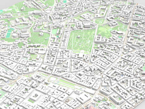 Cityscape Lviv Ukraine 3D Model