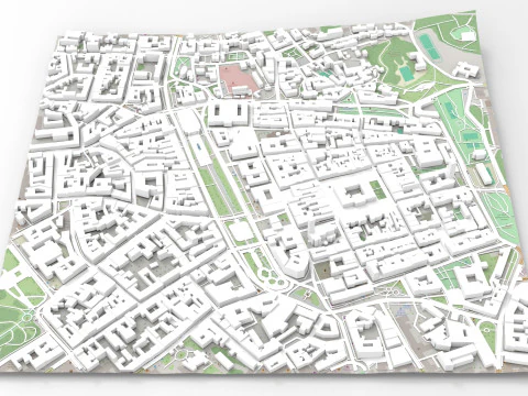 Cityscape Lviv Ukraine 3D Model