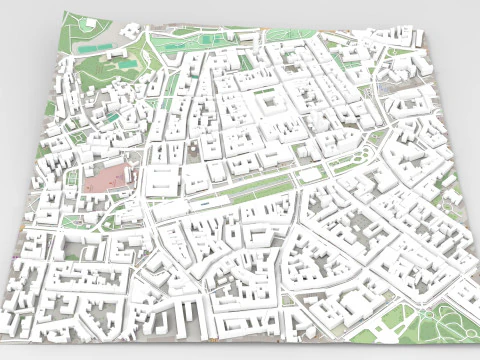 Cityscape Lviv Ukraine 3D Model