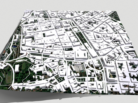 Cityscape Lviv Ukraine 3Dモデル