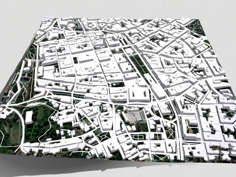 Cityscape Lviv Ukraine 3D Model