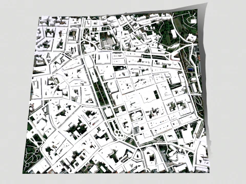 Cityscape Lviv Ukraine 3D Model