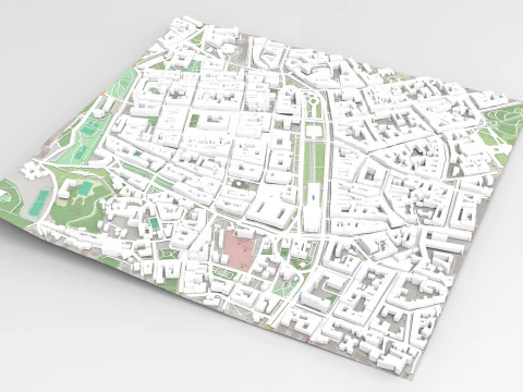 Cityscape Lviv Ukraine 3D Model