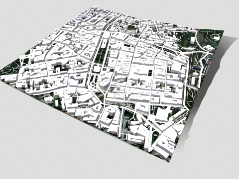 Cityscape Lviv Ukraine 3Dモデル