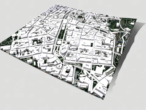 Cityscape Lviv Ukraine 3D Model