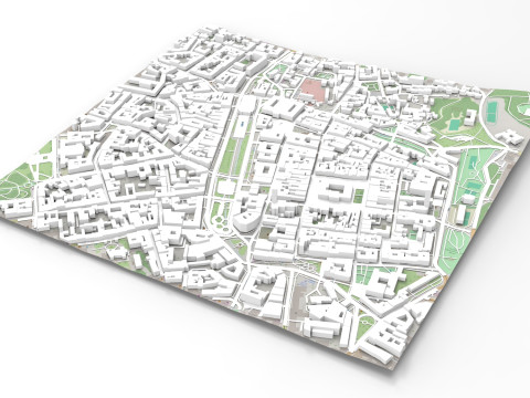 Cityscape Lviv Ukraine 3Dモデル