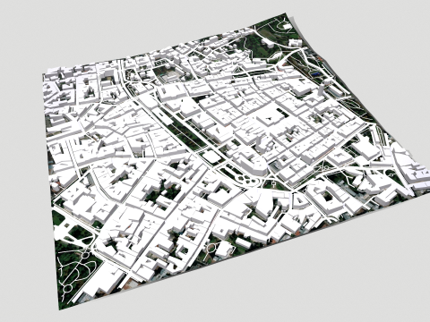 Cityscape Lviv Ukraine 3Dモデル