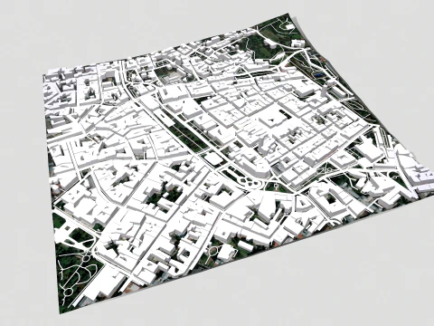 Cityscape Lviv Ukraine 3D Model
