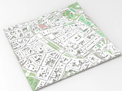 Cityscape Lviv Ukraine 3D Model