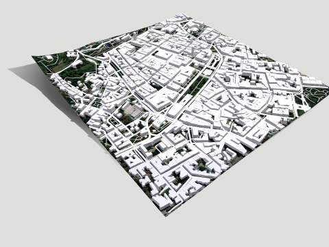 Cityscape Lviv Ukraine 3Dモデル