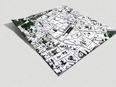 Cityscape Lviv Ukraine 3D Model