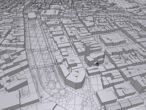Cityscape Lviv Ukraine 3Dモデル
