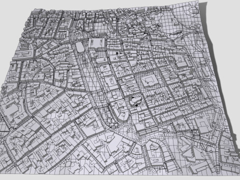 Cityscape Lviv Ukraine 3Dモデル
