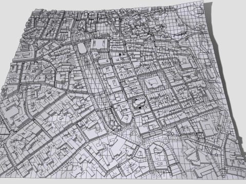 Cityscape Lviv Ukraine 3D Model
