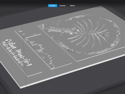 The Palm Jumeirah Island Dubai UAE 3D Model