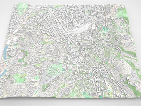Cityscape Nice France 3Dモデル